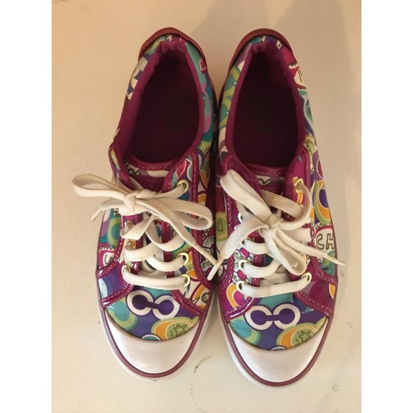 Coach Barrett poppy sneaker size 7 - Picture 3 of 7